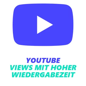Illustration eines YouTube Videos mit hoher Wiedergabezeit und steigenden Videoaufrufen