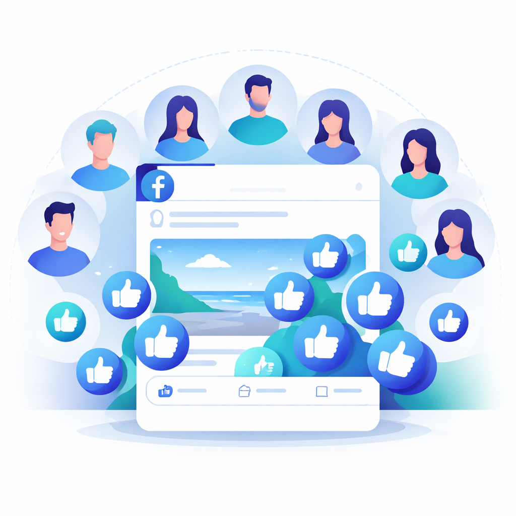 Facebook Interaktion durch gezielte Zielgruppe Facebook Beitrag mit Interaktionen aus einer deutschsprachigen Zielgruppe