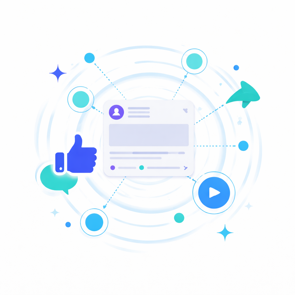 Facebook Reichweite und Sichtbarkeit von Beiträgen Darstellung der Reichweite und Sichtbarkeit eines Facebook Beitrags durch Interaktionen