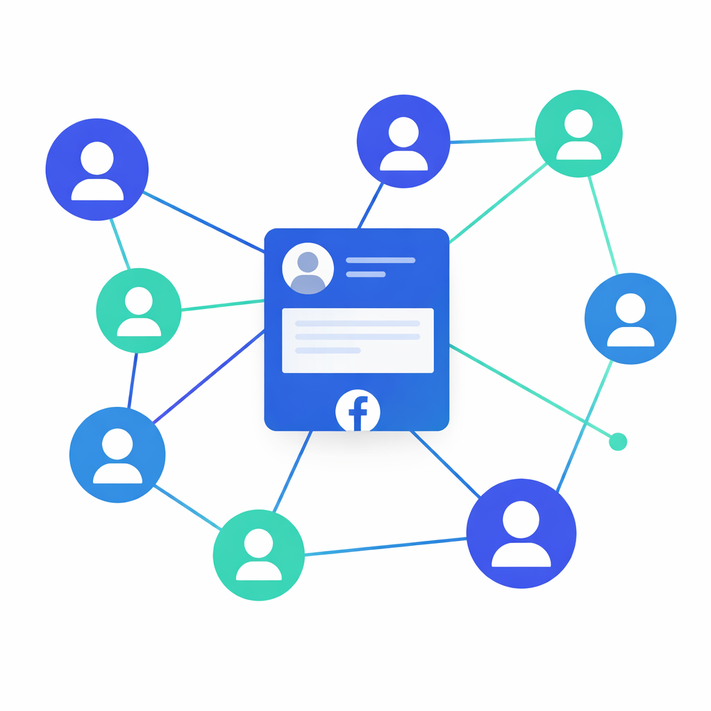 Facebook Shares und Reichweite im Netzwerk Darstellung wie Facebook Shares zur Reichweite von Beiträgen im Facebook Netzwerk beitragen