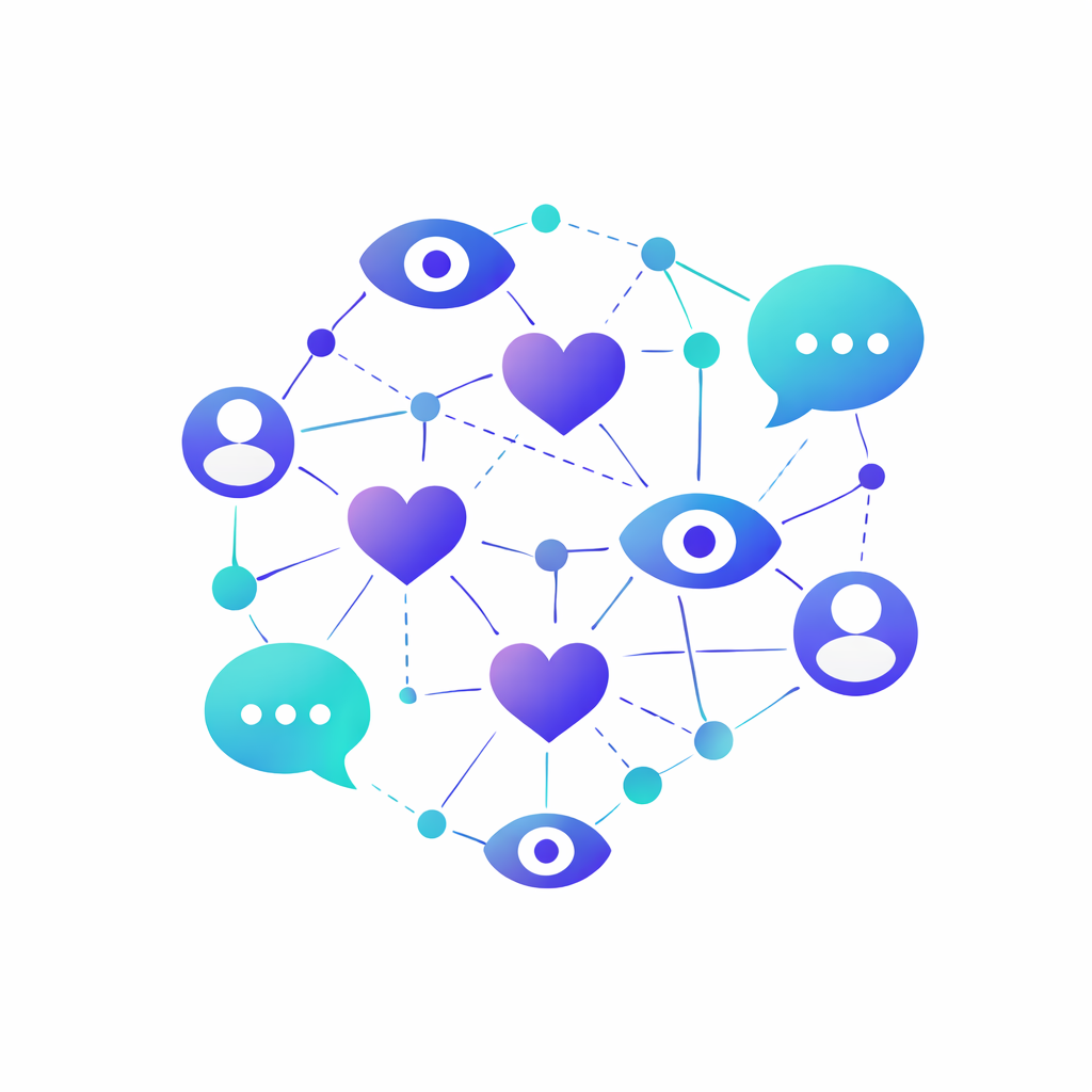 Zusammenspiel von Views Likes und Interaktionen auf Instagram Darstellung von Engagement Signalen wie Views Likes und Kommentaren bei Instagram Reels