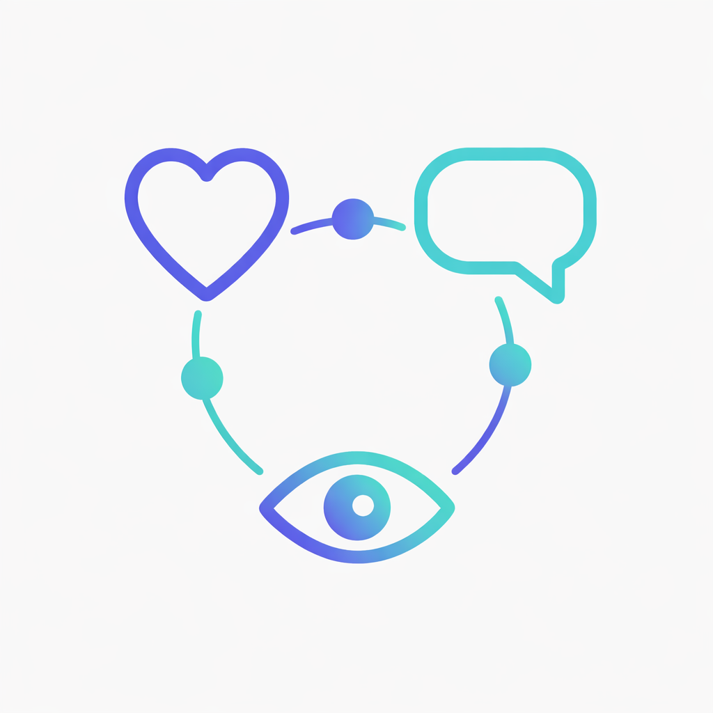 Zusammenspiel von Instagram Likes Kommentaren und Views Darstellung von Likes Kommentaren und Views als verbundene Interaktionen auf Instagram