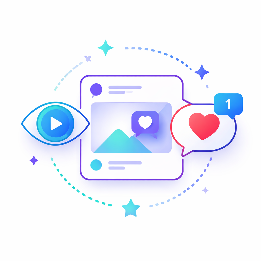 Zusammenspiel von Instagram Likes und Views Darstellung von Likes und Views als gemeinsame Signale für die Wahrnehmung von Instagram Beiträgen