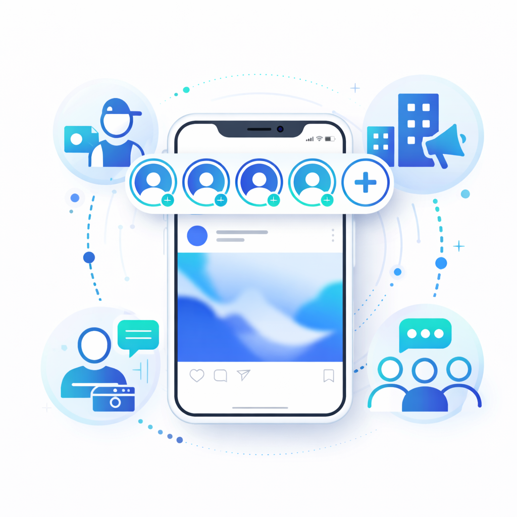 Zielgruppen für Instagram Story Nutzung Verschiedene Zielgruppen für Instagram Stories wie Unternehmen Creator und Marken