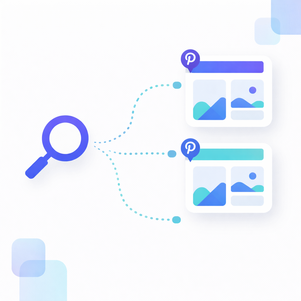 Pinterest Inhalte entdecken und speichern Darstellung wie Pinterest Inhalte über Suche Boards und Empfehlungen entdeckt und gespeichert werden