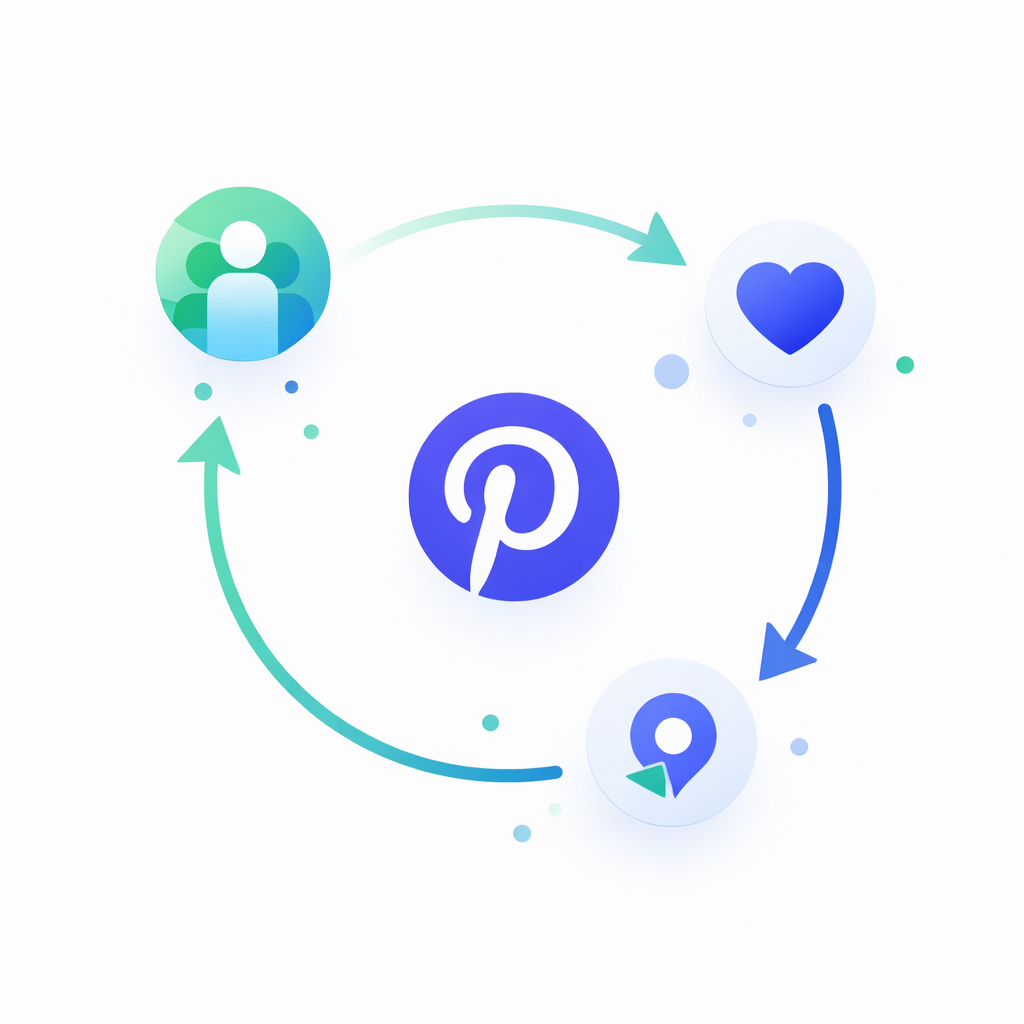 Pinterest Wachstum durch Zusammenspiel verschiedener Signale Zusammenspiel von Pinterest Signalen wie Follower Likes und Repins für mehr Sichtbarkeit