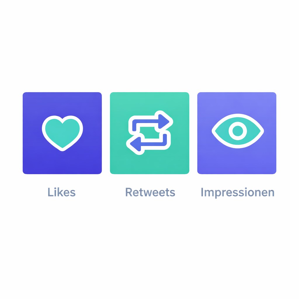 Unterschied zwischen X Likes Retweets und Impressionen Vergleich von Likes Retweets und Impressionen als unterschiedliche Interaktions und Sichtbarkeitssignale auf X