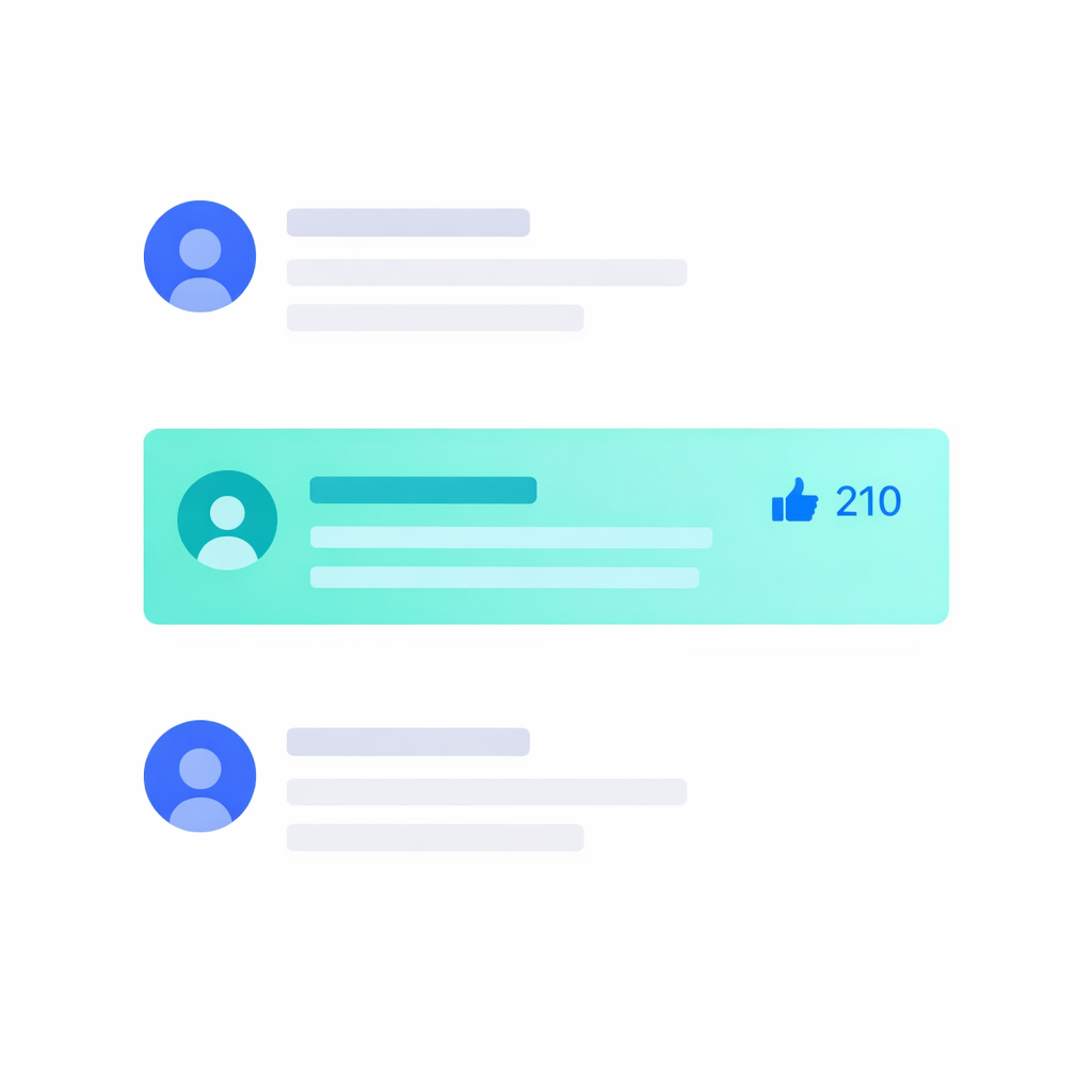 YouTube Kommentar mit vielen Likes Illustration eines YouTube Kommentars mit vielen Likes im Kommentarbereich eines Videos