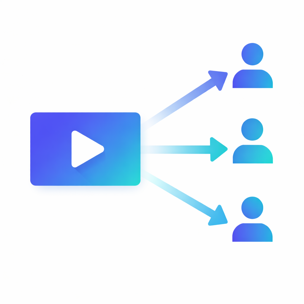 Teilen von Shorts Videos zur Verbreitung von Inhalten Illustration von Social Media Shares zur Verbreitung von YouTube Shorts Videos