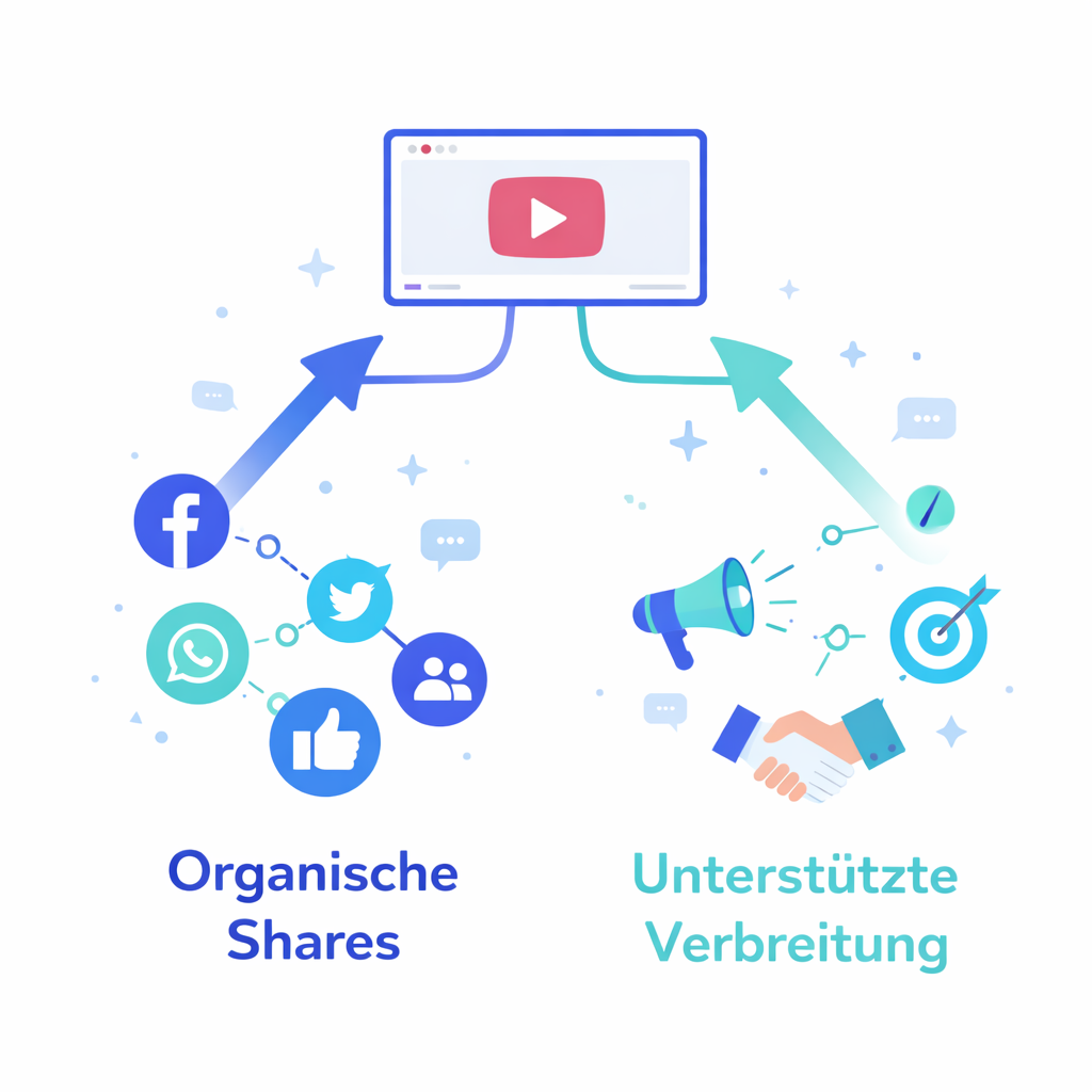 Organische und unterstützte Videoverbreitung auf YouTube Vergleich zwischen organischer und unterstützter Videoverbreitung