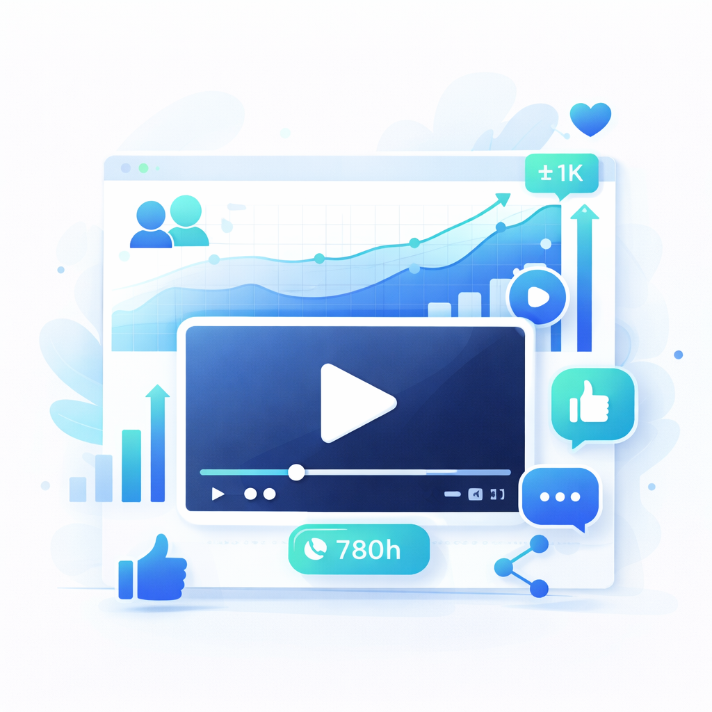 Zusätzliche Watchtime für YouTube Videos Darstellung zusätzlicher YouTube Watchtime zur Unterstützung der Video Sichtbarkeit