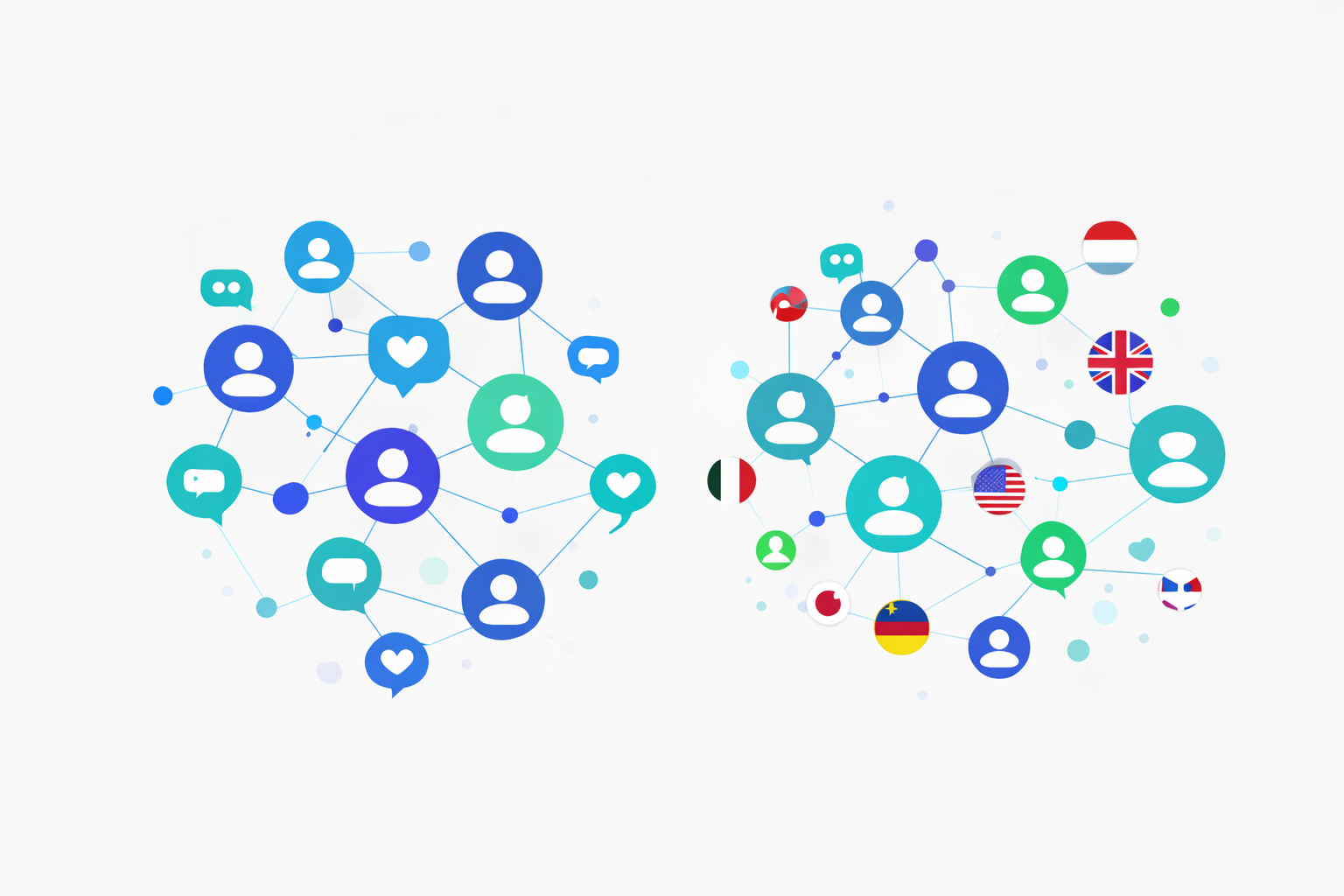 Vergleich von internationalen und deutschen Threads Likes in Bezug auf Zielgruppe und Interaktion auf Threads