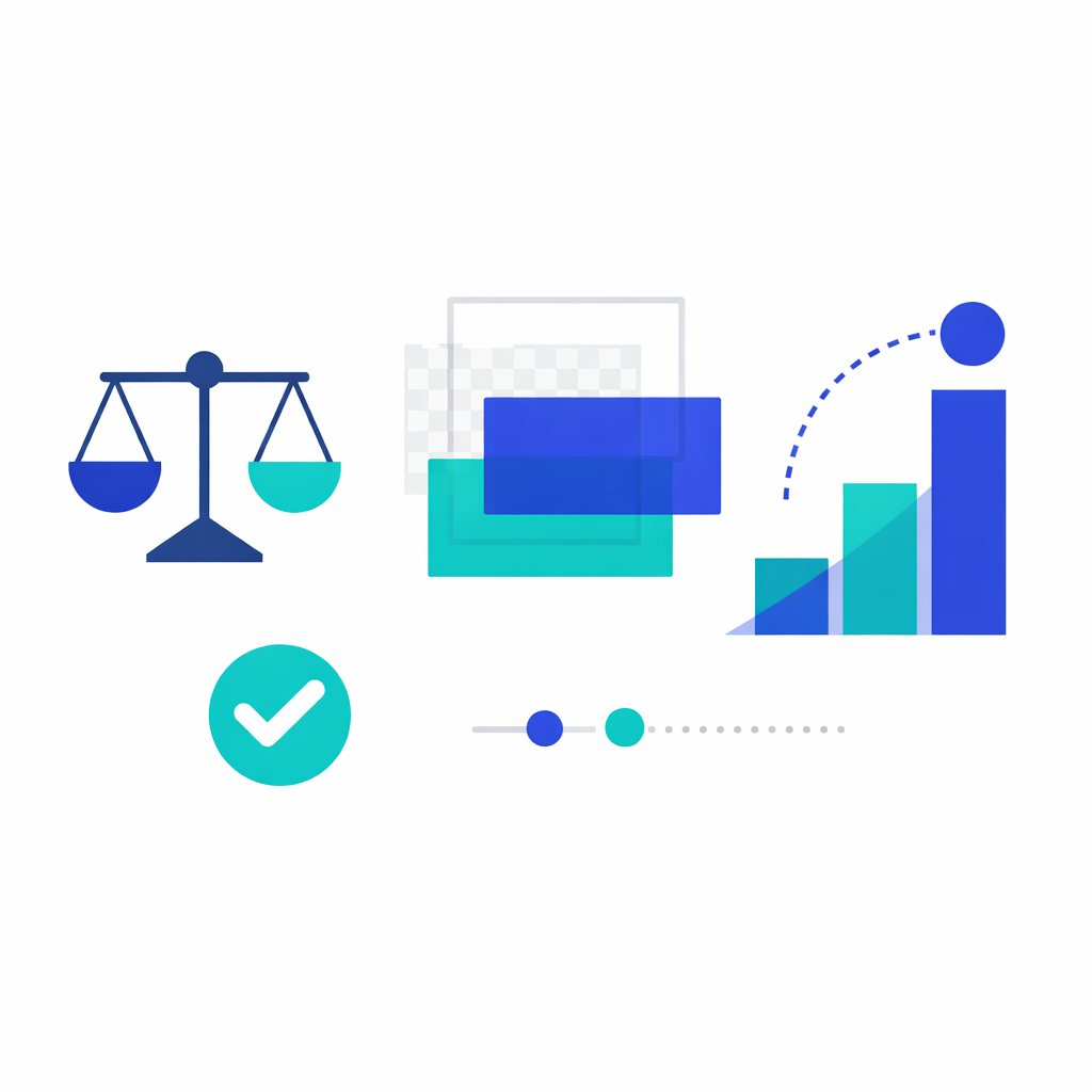 Realistische Einordnung von Twitch Clip Views Abstrakte minimalistische Darstellung von Einordnung, Transparenz und realistischen Erwartungen bei Twitch Clip Views