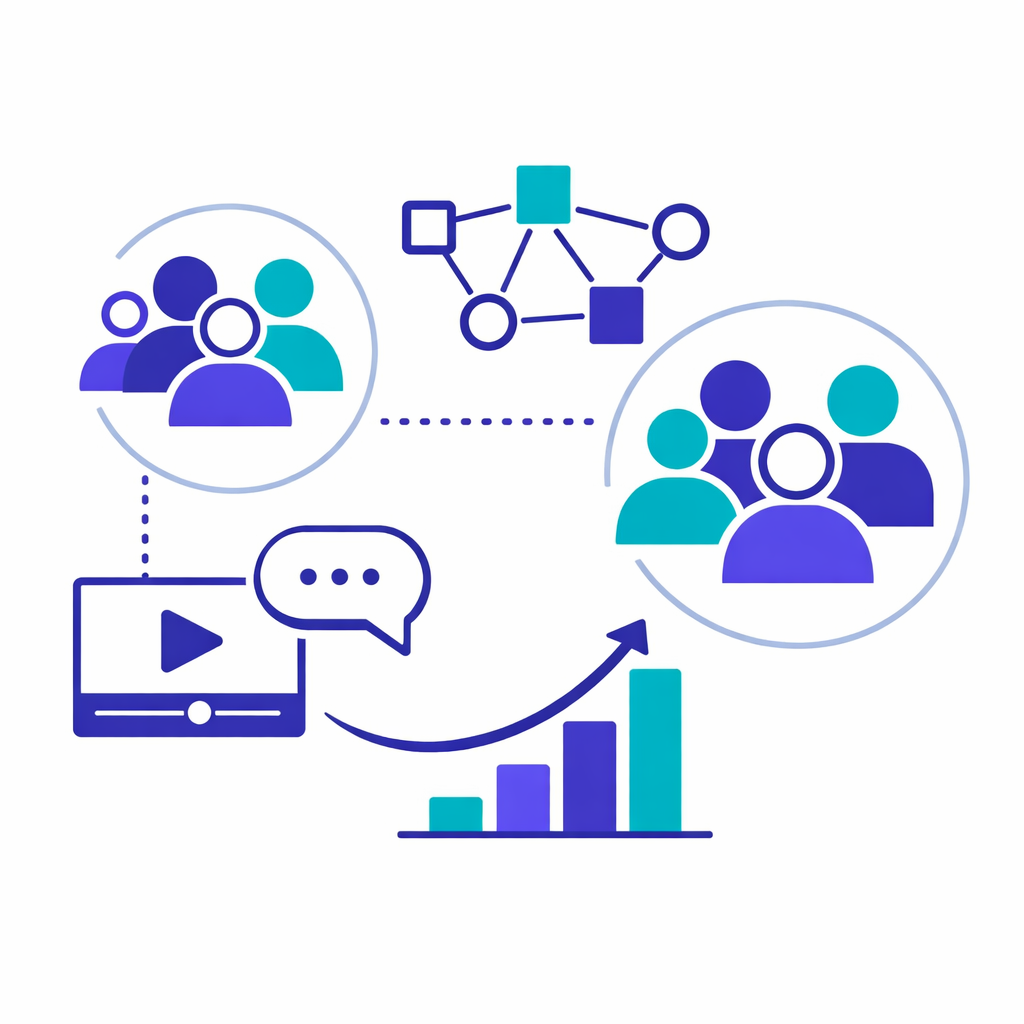 Twitch Follower Struktur und Zusammensetzung Abstrakte Darstellung der Struktur und Zusammensetzung von Twitch Followern in einem professionellen Umfeld